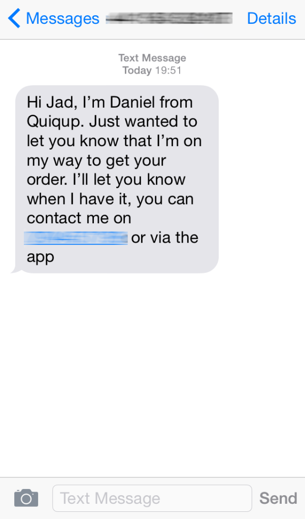 Quiqup Quiqie Contact